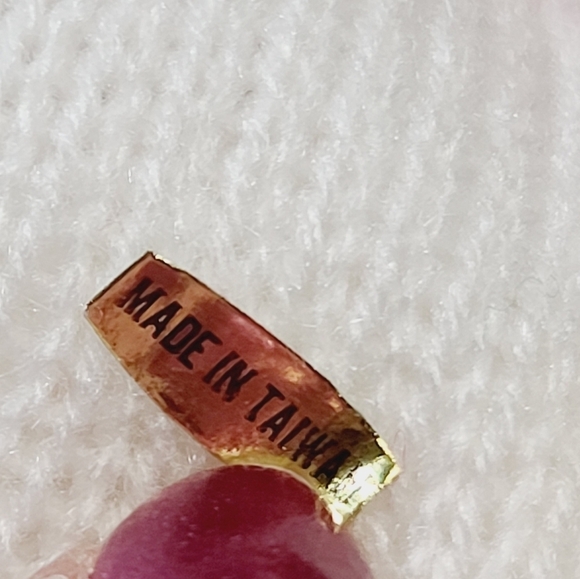 Vintage 80s Kawaii Teddy Bear Christmas Knit Extra Long Stocking 25" - Picture 9 of 9